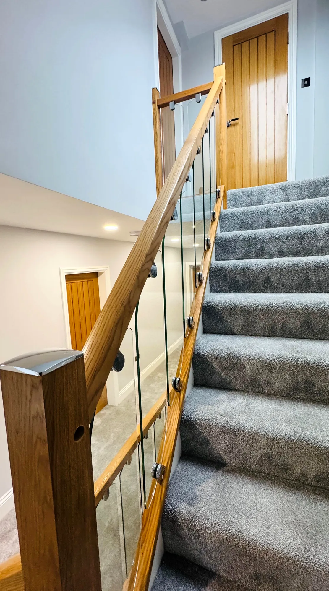 Staircase installation during refurbishment