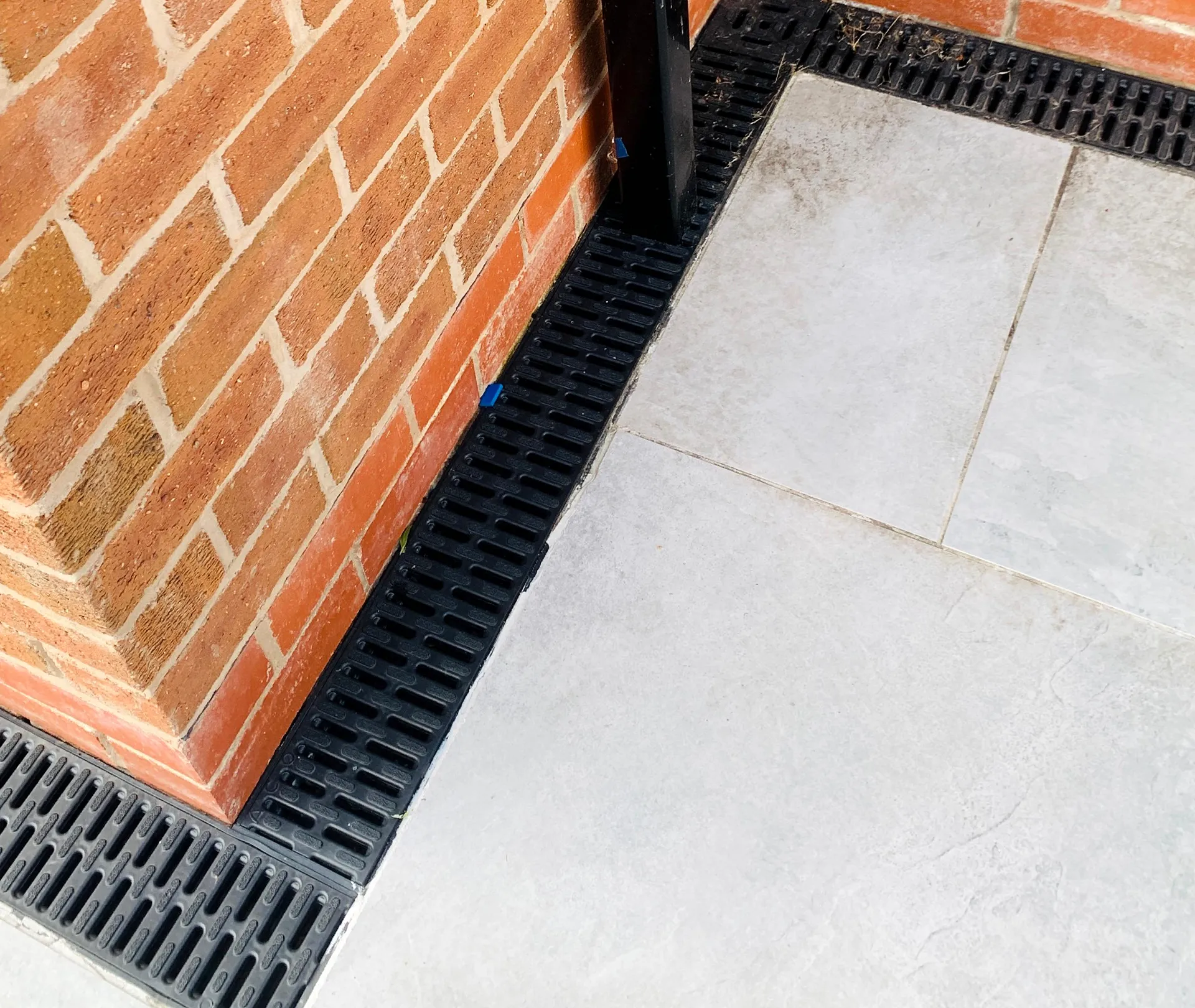 Brick and glazed-door threshold details