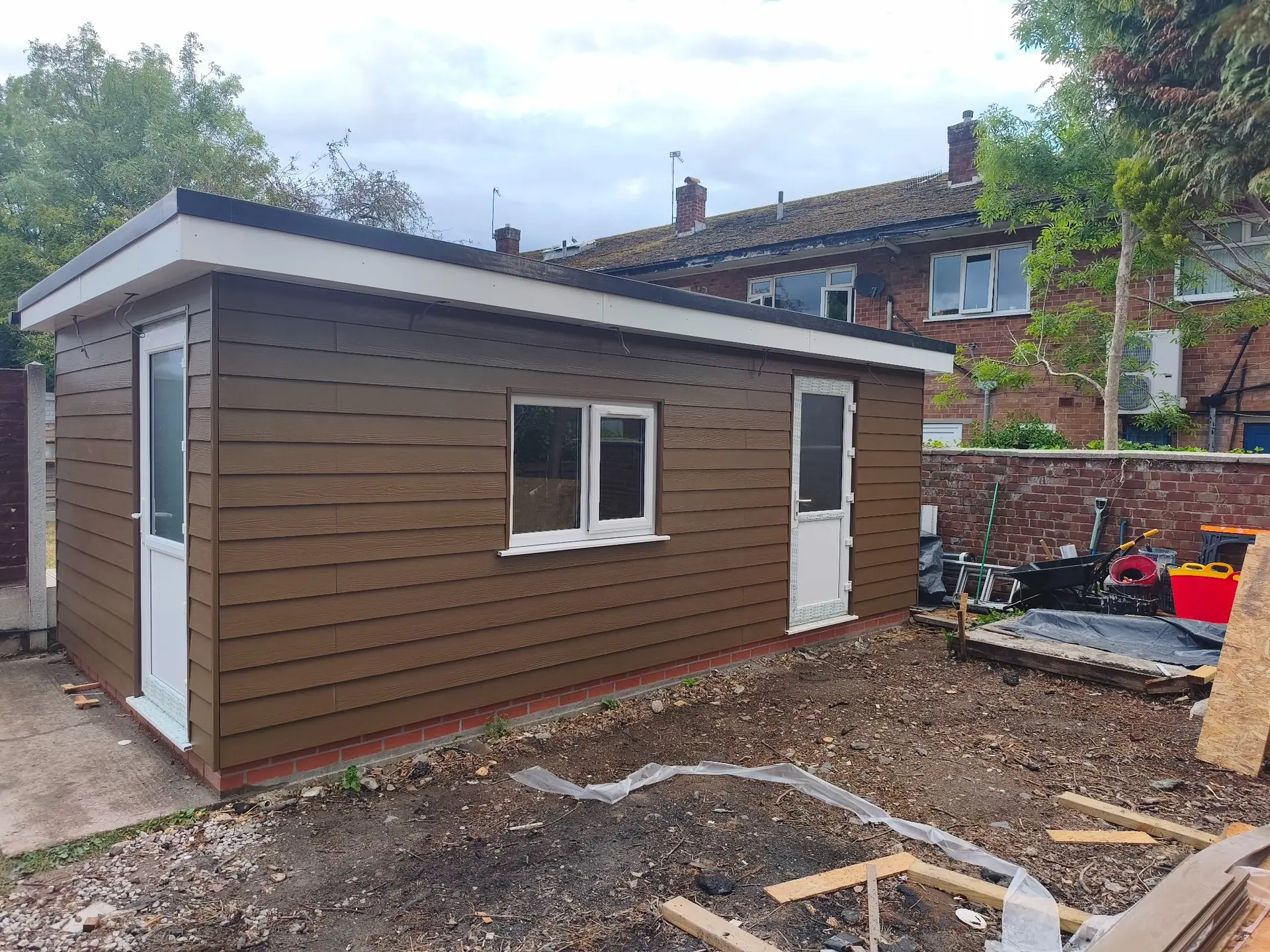Completed garden-room exterior